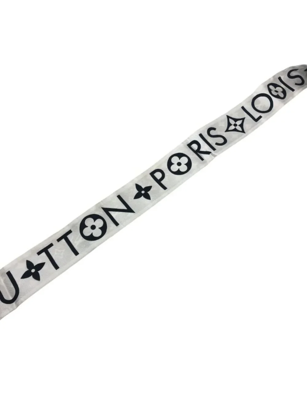 Louis Vuitton Scarf Bandeau BB Monogram Infinity Silk Black White